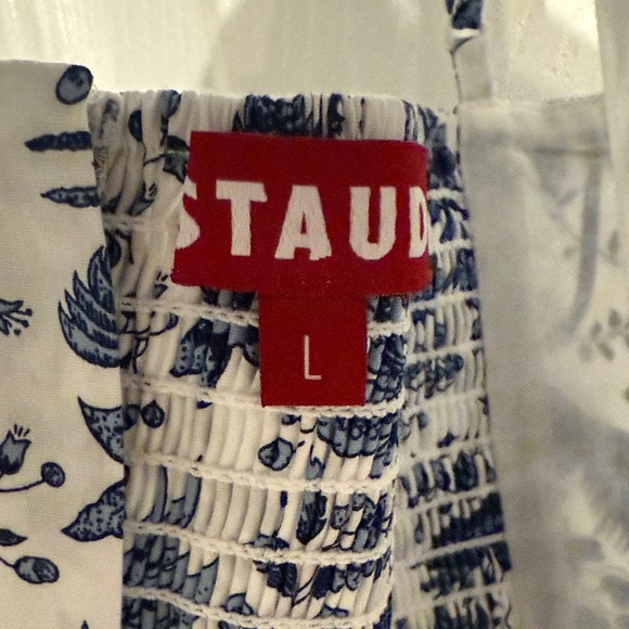 BNwT Staud Blue and White Federico Toile Tank Top Size Large - Picture 6 of 6